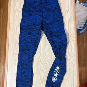 Lulu-Lemon Athletica Blue Wave Leggings
